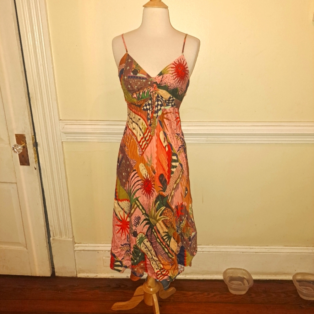 FARM Rio Mystic City Tropical Midi Dress